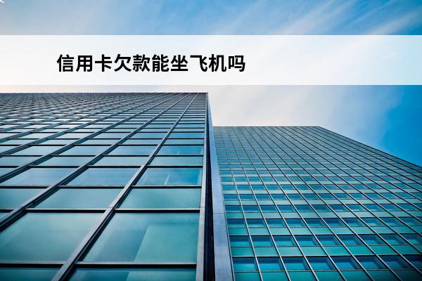 信用卡欠款能坐飞机吗
 欠信用卡能坐飞机吗?